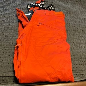 Mens X-Large orange snow pants.
